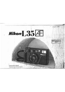 Nikon L 35 AF manual. Camera Instructions.